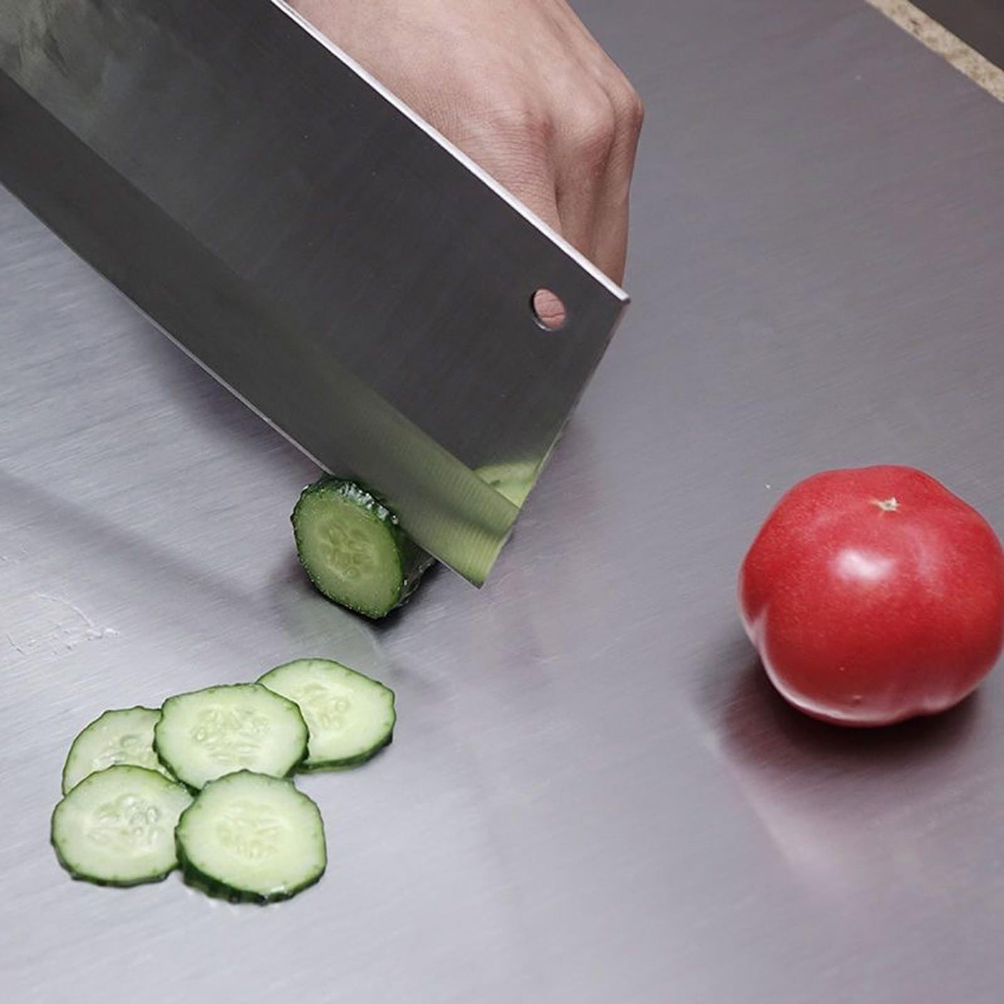 RinseMate™ Premium Stainless Steel Chopping Board
